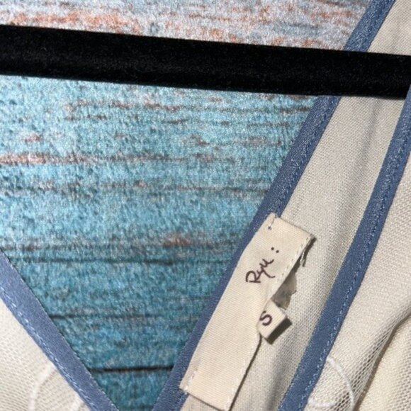 Anthropologie Ryu Multi Media Dress Lace Tweed Size S Tiered Embroidered - Picture 5 of 13